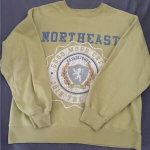 Arizona Jean Company Olive Green Women's Crewneck Sweater